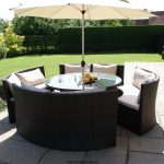 Compact Black Wicker Outdoor Furniture End rattan outdoor furniture clearance