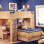 Compact Cheap Kids Bedroom Sets blue wall color with wood furniture material with youth bedroom sets with desk