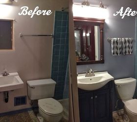 Compact diy bathroom renovation, bathroom ideas, painting, remodeling, This is a  Before and diy bathroom renovation