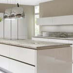 Compact German grey gloss handleless kitchen german handleless kitchens