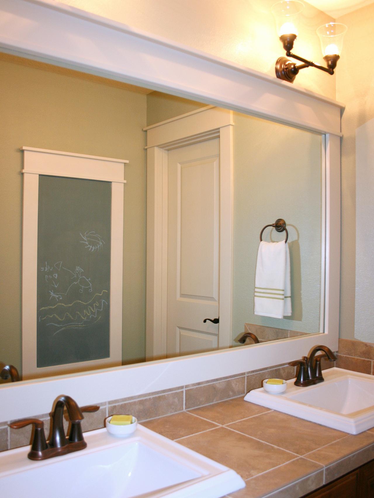 Compact How to Frame a Mirror framed bathroom mirrors