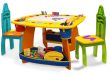 Compact Kidsu0027 Table and Chairs Youu0027ll Love | Wayfair toddler wooden table and chairs