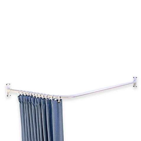 Compact L-Shaped Corner Shower Curtain Rod corner shower curtain rod