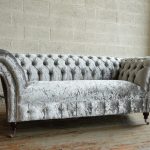 Compact Modern Handmade Deep Buttoned Westbury Velvet Chesterfield Sofa ... velvet chesterfield sofa