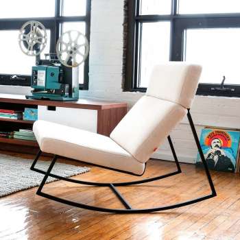Compact Modern Rocking Chairs + Gliders modern living room furniture