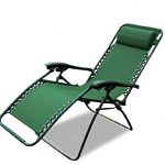 Compact Outsunny Zero Gravity Recliner Lounge Patio Pool Chair, Green zero gravity outdoor recliner