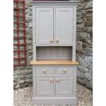 Compact Small Painted Welsh Dresser, Half Height Solid Door Top, W:1067mm H: small welsh dresser