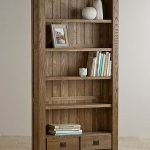 Compact Windsor Brushed Solid Oak Large Bookcase | Mood Board - Living Room | oak furniture land bookcase