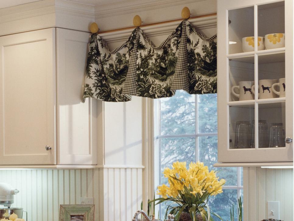 Contemporary Adding Color and Pattern With Window Valances window valance ideas