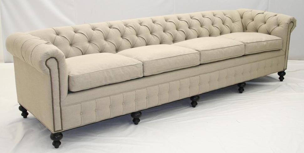 Contemporary Chesterfield Hudson Sofa Deluca linen 26 linen chesterfield sofa