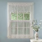 Contemporary Elegant White Priscilla Lace Kitchen Curtains - Tiers, Tailored Valance or  Swag priscilla kitchen curtains