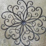 Contemporary Large Metal Wall Art / Large Wrought Iron Wall Decor / Scrolled metal wall art decor