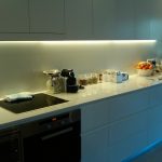 Contemporary LED Strip Lighting Installation Dropped Ceiling. kitchen . led kitchen lighting