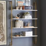 Contemporary Olivia Wall Mounted Shelves | Pottery Barn wall mounted bookcase