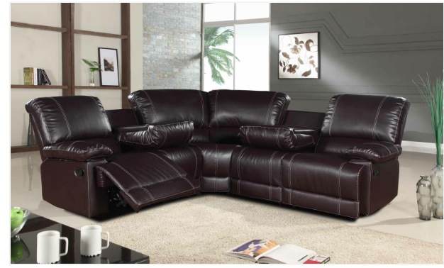 Contemporary photo3 leather corner recliner sofa
