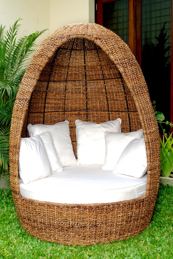 Contemporary Rattan Land Furniture - Occasional - Mali Egg Chair rattan egg chair
