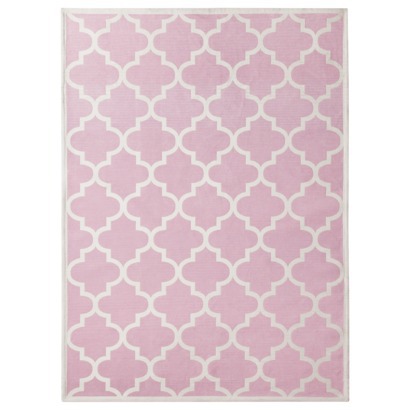 Contemporary Room 365™ Pink Peony Rug, Iu0027d like a lime green rug to pink and green rugs for girls room