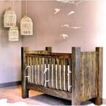 Contemporary Rustic homemade wooden baby crib plans blueprints rustic baby cribs