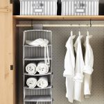 Contemporary tidy solutions hanging organizers wardrobe hanging storage solutions