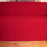 Cool 100% Cotton Red Giant Size 3 Seater Sofa Throw 250 x280 cms large sofa throws