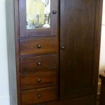 Cool Antique Chifferobe Armoire Wardrobe with Dresser by TandRTreasures,  $150.00Pick this treasure up antique wardrobe with mirror