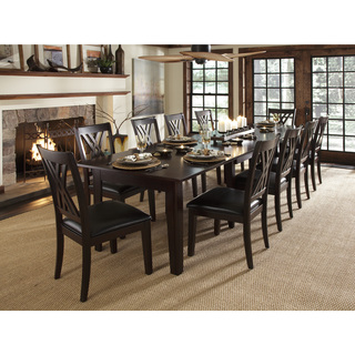 Cool Asha 9-Piece Solid Wood Dining Set solid wood dining set