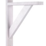 Cool Bu0026Q White Wood Shelf Bracket (D)300mm white wooden shelves