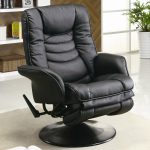 Cool Black Leather Swivel Reclining Chair - Santa Clara Furniture Store, San swivel recliner armchair