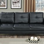 Cool Evin Modern Black Leather Sofa Bed black leather sofa bed
