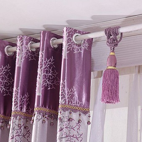 Cool ... Lilac Tree Patterns Printing Thermal and Energy Saving Curtains for  Bedroom lilac curtains for bedroom