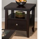 Cool ... Living Room End Tables With Storage Most Recommended Layout Brown  Lacquered storage end tables for living room