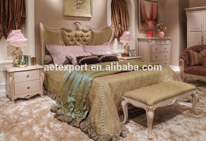 Cool New french rococo style purple bedroom furniture set wood high back full rococo bedroom furniture