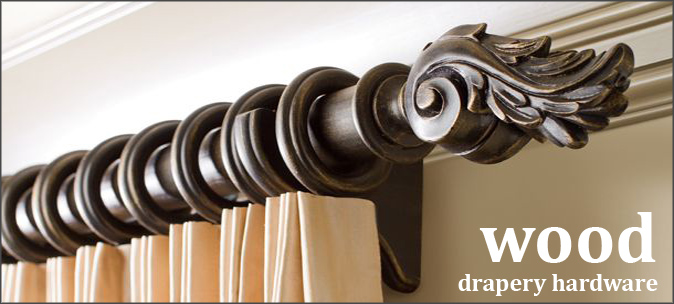 Cool Wooden Drapery Hardware and Curtain Rods decorative wooden curtain rods