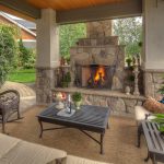 Unique SaveEmail covered patio with fireplace