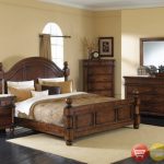 Cozy Augusta Distressed Walnut Bedroom Collection walnut bedroom furniture