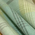 Cozy Balmoral Duckegg Wool Effect Washable Thick Tartan Curtain Fabric duck egg tartan curtains