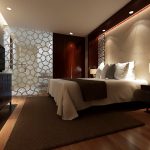 Cozy Dark bedroom design with wood walls, wood flooring and dark wood furniture master bedroom furniture designs