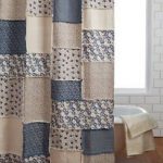 Cozy Details about Millie Shower Curtain Tan/Creme French Country Cottage Blue  Natural Canvas french country shower curtains