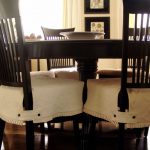 Cozy Dining room chair covers - cute tab/button detail dining room chair cushion covers