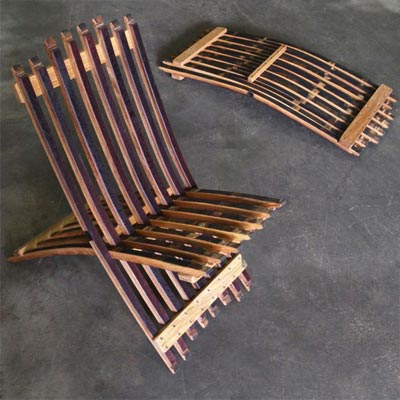 Cozy diy chair plans | Wine Barrel Furniture Plans - Easy DIY Woodworking wine barrel furniture plans