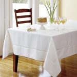 Cozy hemstitched linen tablecloths white Fine Table Linens for Summer linen  tablecloth linen table cloth