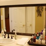 Cozy How to Add a Wood Frame to a Bathroom Mirror | Todayu0027s Homeowner wood framed bathroom mirrors