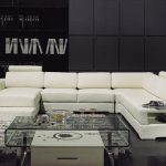 Cozy Latest Modern Design Sofa U Shaped Corner Sofa with LED Light Storage modern design sofas