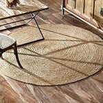 Cozy nuLOOM Jute Collection Rigo Area Rug, 6-Feet Round, Natural round jute rug