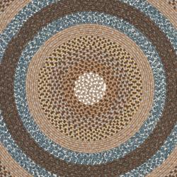 Cozy ... Safavieh Hand-woven Country Living Reversible Brown Braided Rug (8u0027  Round) round woven rug