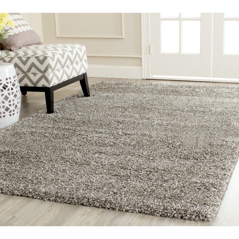 Cozy Safavieh-Power-Loomed-GREY-Plush-Shag-Area-Rugs- plush area rugs