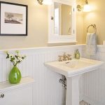 Cozy Spruce Up Your Guest Bath white beadboard bathroom
