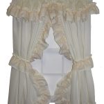 Cozy Victoria Ruffled Priscilla Curtains with Lace Accented Ruffle priscilla curtains with attached valance
