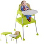 Cute 3 in 1 Baby High Chair Convertible Table Seat Booster Toddler Feeding toddler high chair