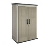 Cute 4 ft. x 2 ft. 5 in. Large Vertical Storage Shed plastic outdoor storage sheds